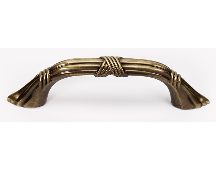 Antique English Brass Traditional Cabinet Pull with Mounting Hardware