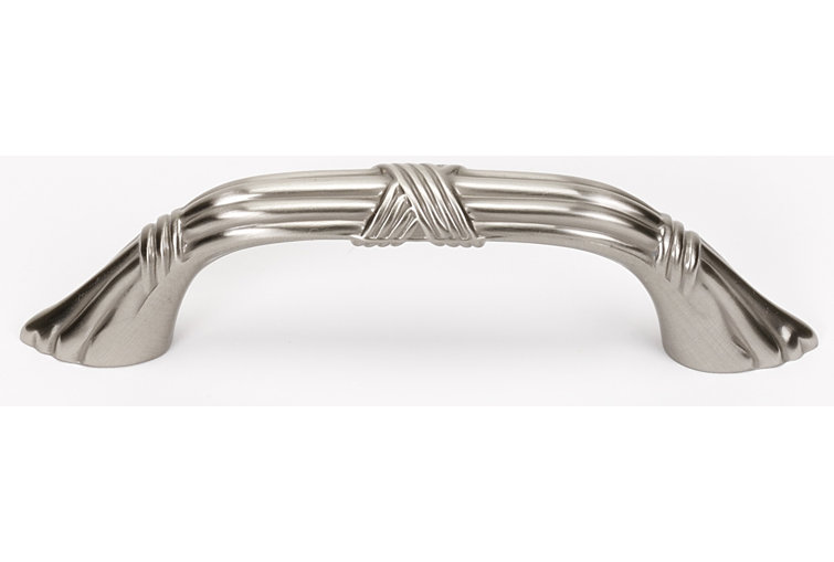 Satin Nickel Traditional Arch Cabinet Pull with Mounting Hardware