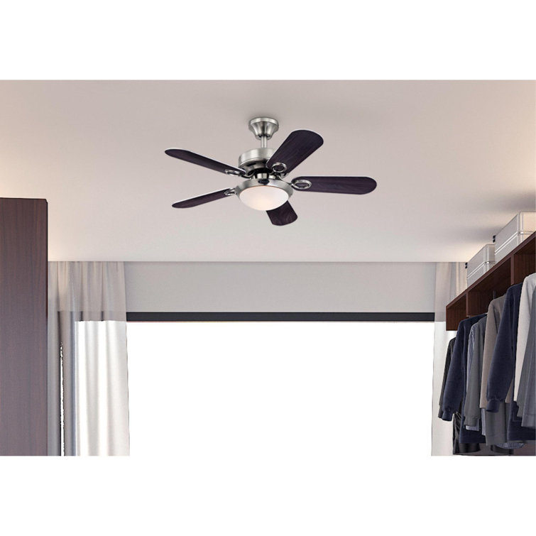 Cassidy 36'' Brushed Nickel Ceiling Fan with LED Light