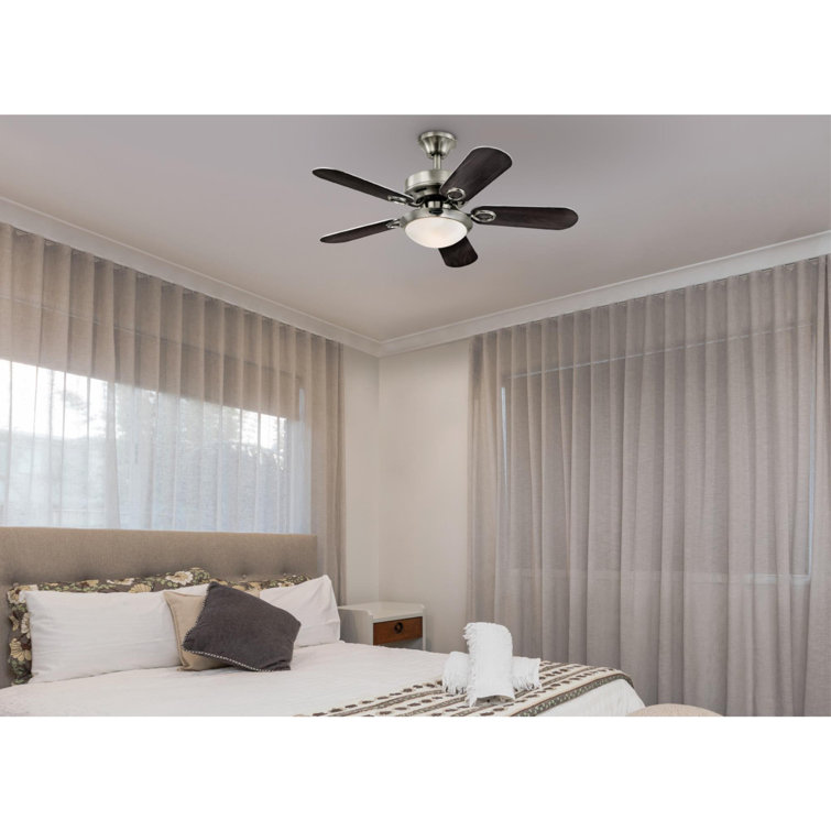 Cassidy 36'' Brushed Nickel Ceiling Fan with LED Light
