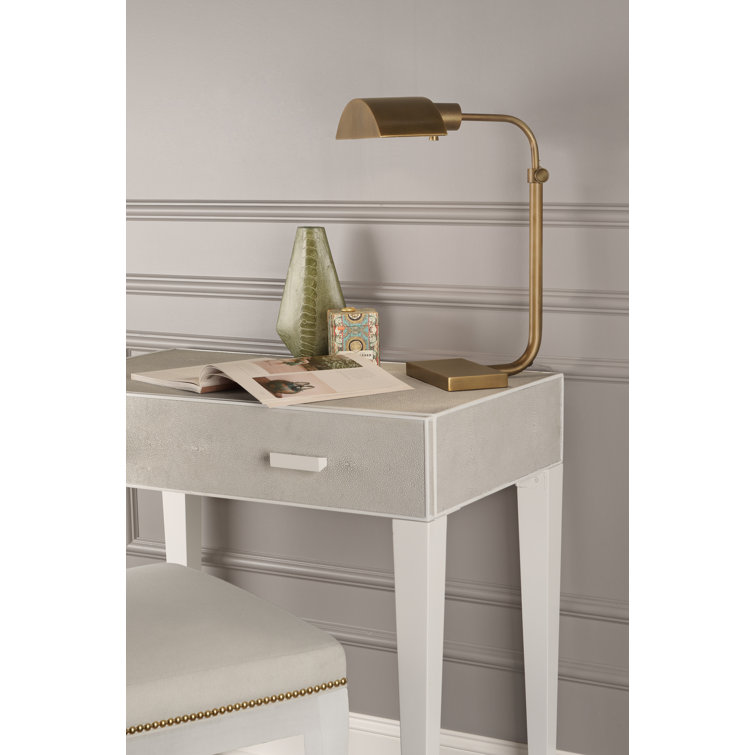 Koleman Adjustable Aged Brass Metal Desk Lamp