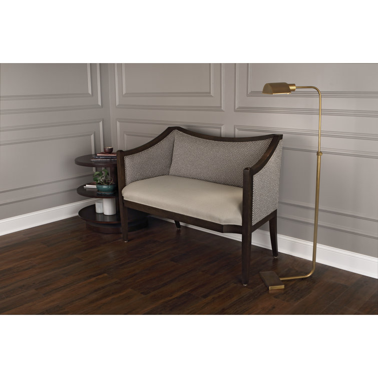 Adjustable Bronze Metal Floor Lamp with Aged Brass Finish