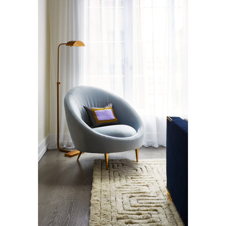 Adjustable Bronze Metal Floor Lamp with Aged Brass Finish