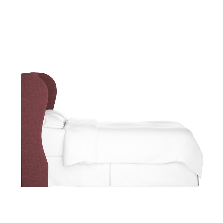 Zuma Natural Textured Linen Tufted California King Upholstered Headboard