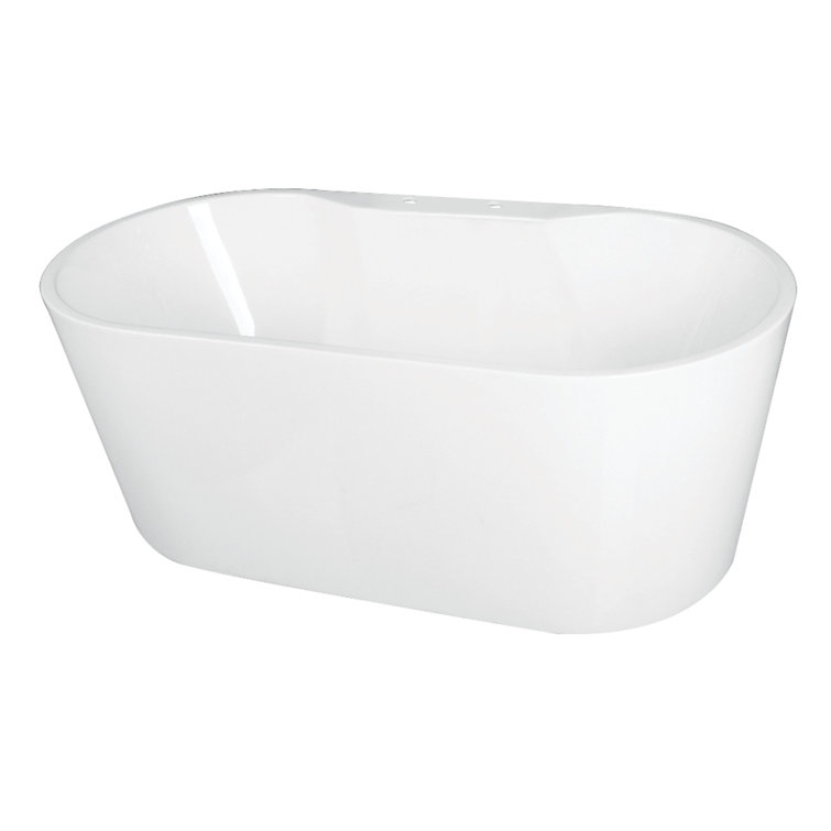 Aqua Eden 51-Inch White Acrylic Freestanding Tub