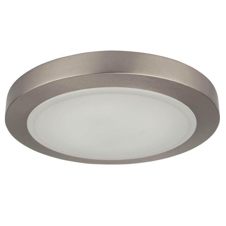 Brushed Nickel 9.5" LED Flush Mount Ceiling Light