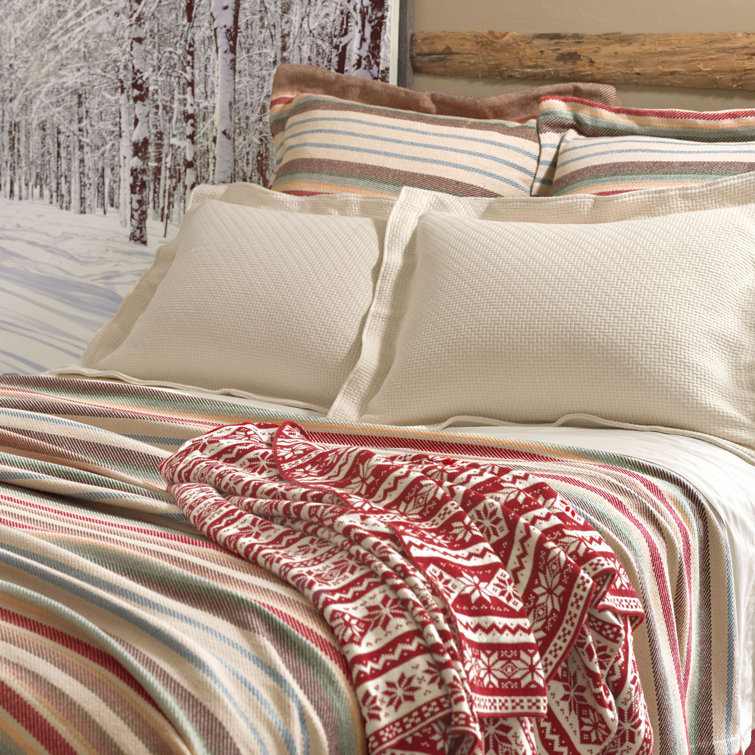 Ranch King-Size Reversible Cotton Woven Blanket