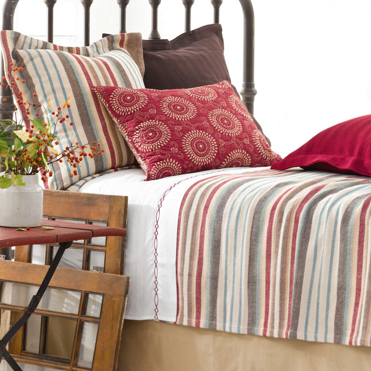 Ranch King-Size Reversible Cotton Woven Blanket