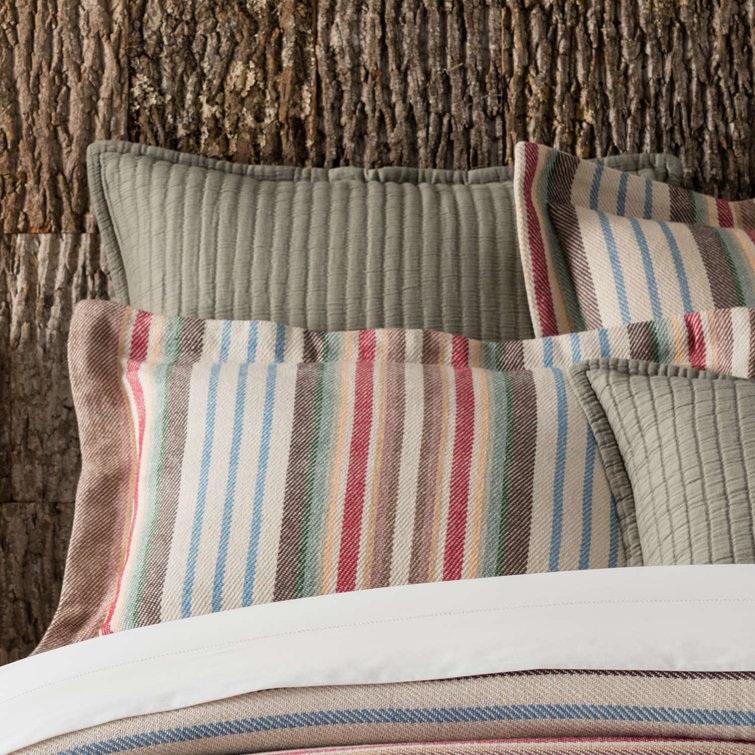 Colorful Striped Cotton Pillow Sham