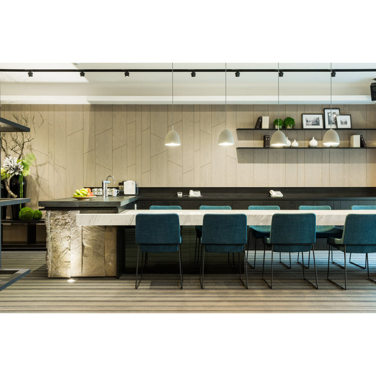 Small Gray Concrete and Glass Pendant Light