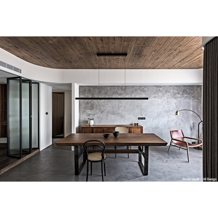 Mumu XL Black Aluminum & Brass LED Pendant Light