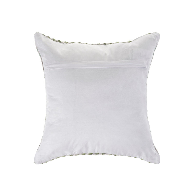 Spring Day Chevron Pattern Cotton Throw Pillow, Multi, 18" x 18"