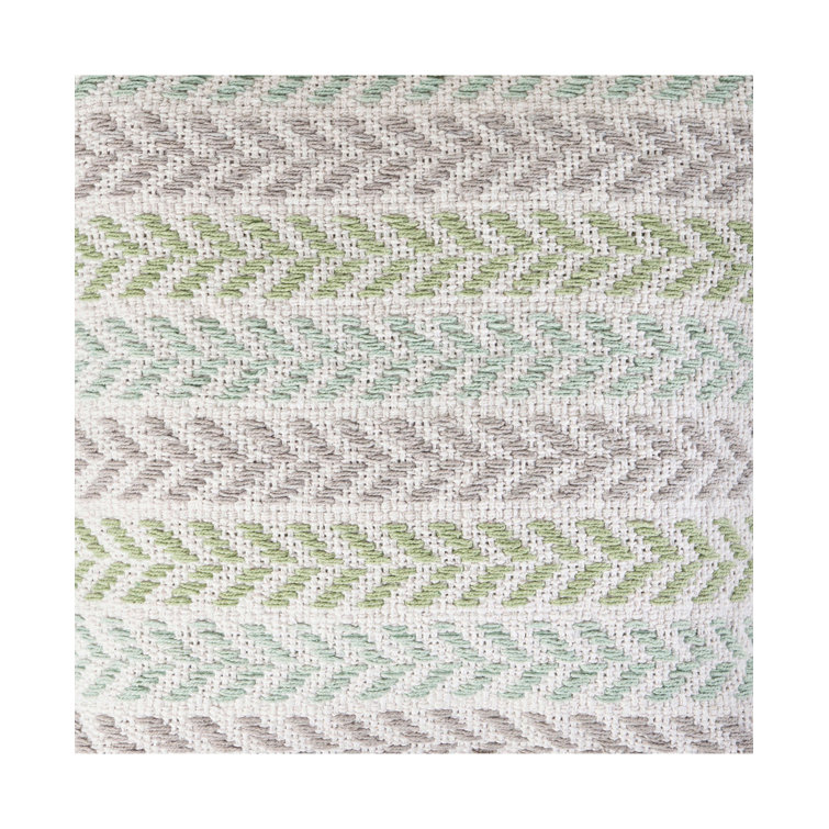Spring Day Chevron Pattern Cotton Throw Pillow, Multi, 18" x 18"