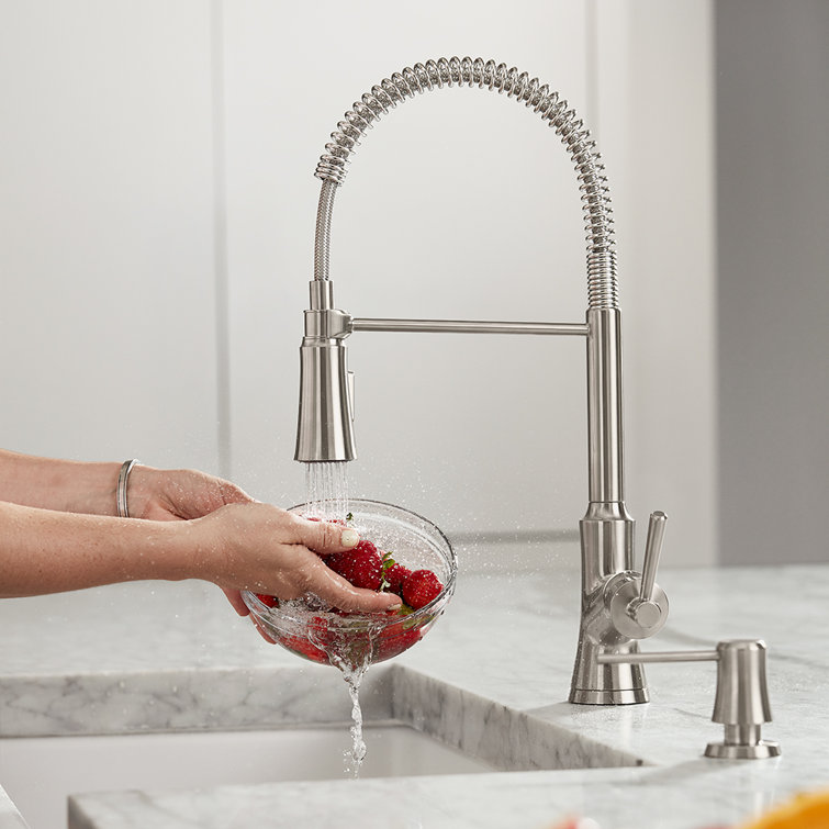 Stainless Steel Optic Kitchen Sink Soap Dispenser