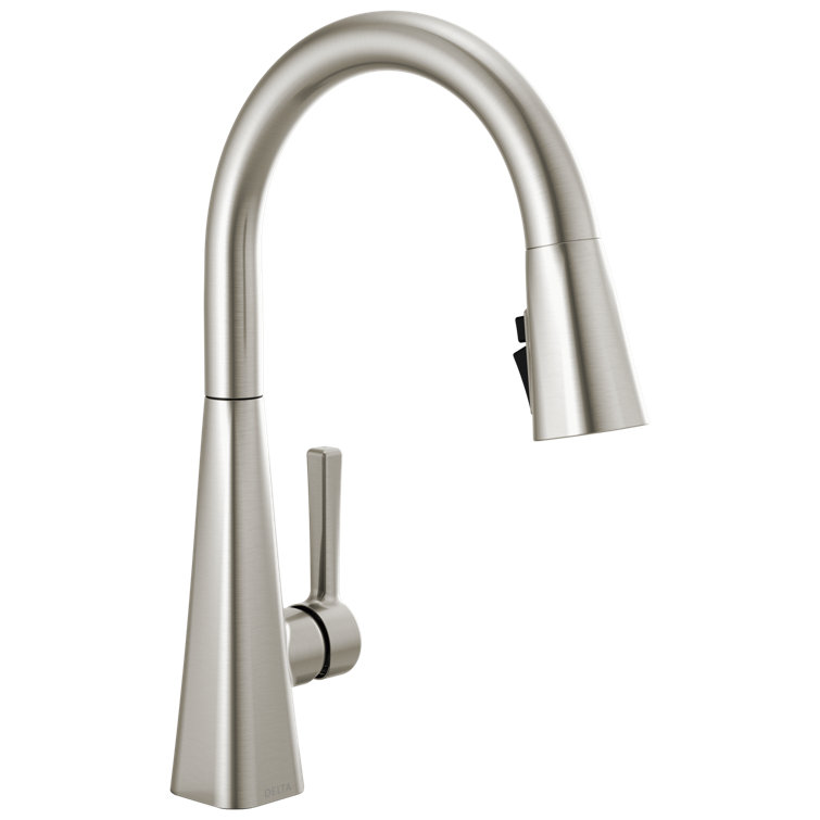 SpotShield Stainless High-Arc Pull-Down Kitchen Faucet with Magnetic Docking