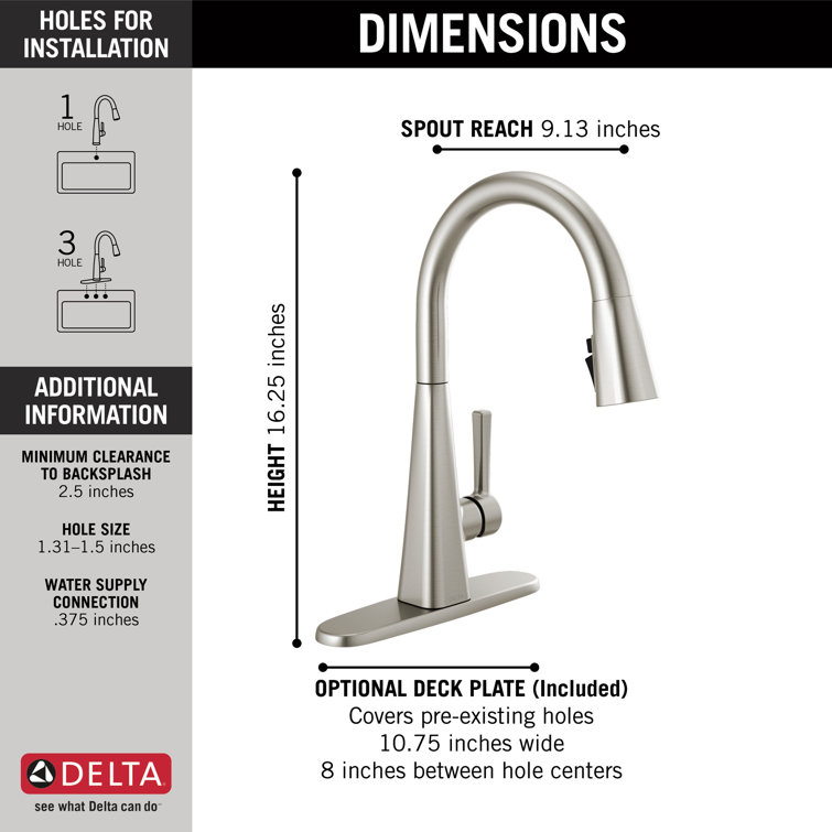SpotShield Stainless High-Arc Pull-Down Kitchen Faucet with Magnetic Docking