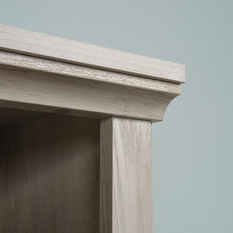Chalked Chestnut Adjustable 5-Shelf Bookcase with Doors