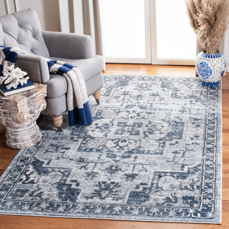 Ivory Synthetic Hand-Knotted 8' x 10' Easy Care Rug