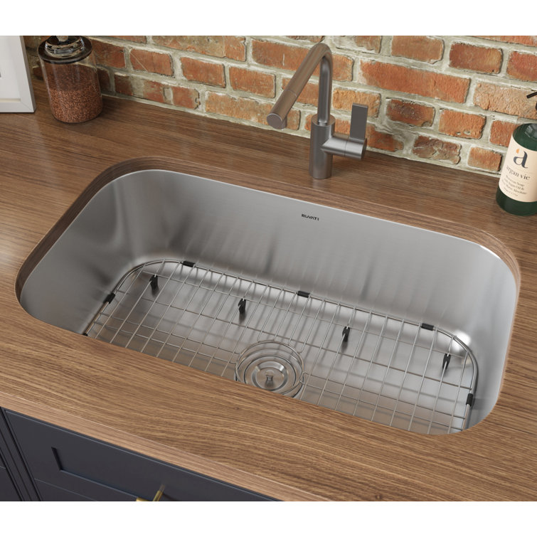 Ruvati 35-inch Drop-in Stainless Steel Single Bowl Kitchen Sink