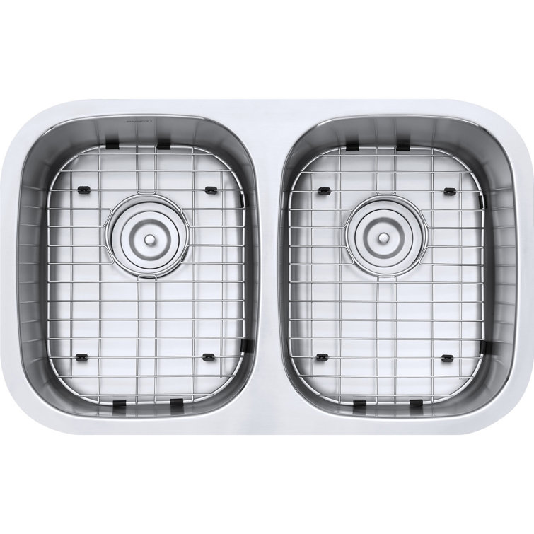 Ruvati 29-inch Double Bowl Stainless Steel Undermount Kitchen Sink