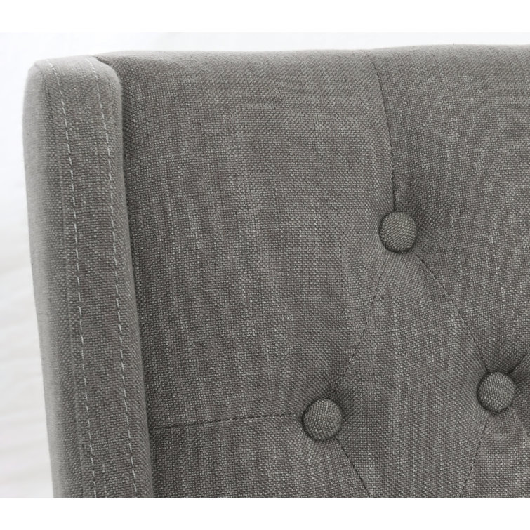 Transitional Avah Swivel Bar & Counter Stool in Brown Wood & Metal