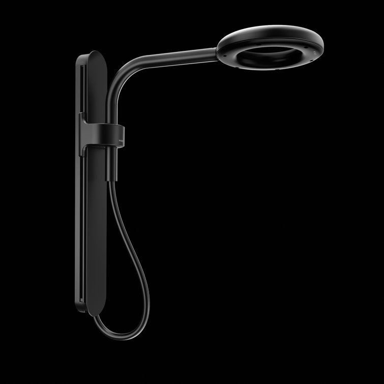 Matte Black Spa Shower Rainshower with Patented Spray Technology