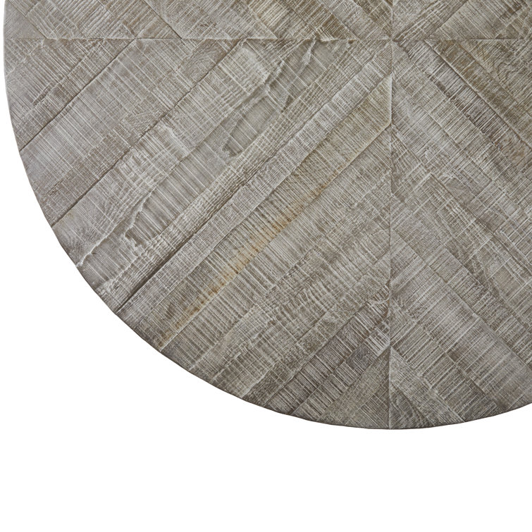 Colton Charcoal Oak and Black 48" Round Coffee Table