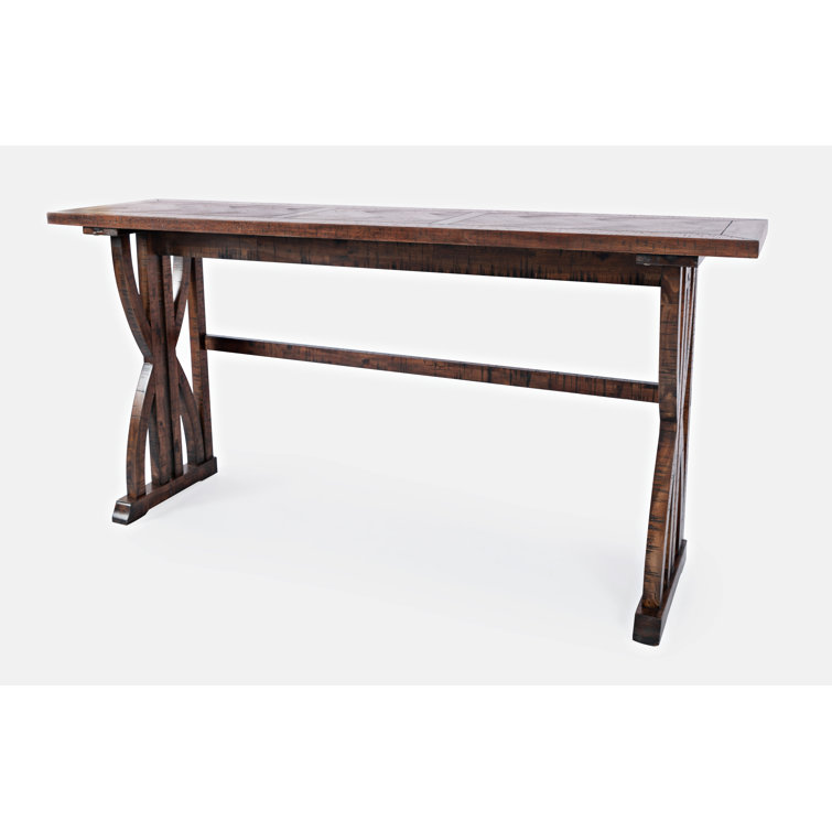Fairview Oak 4-Piece Counter Height Dining Set with Cream Stools
