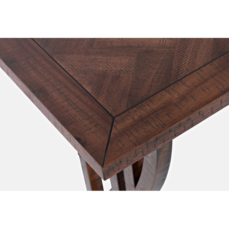 Fairview Oak 4-Piece Counter Height Dining Set with Cream Stools