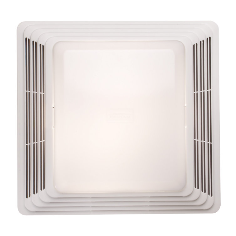 Broan-NuTone White Steel Bathroom Ventilation Fan with Light