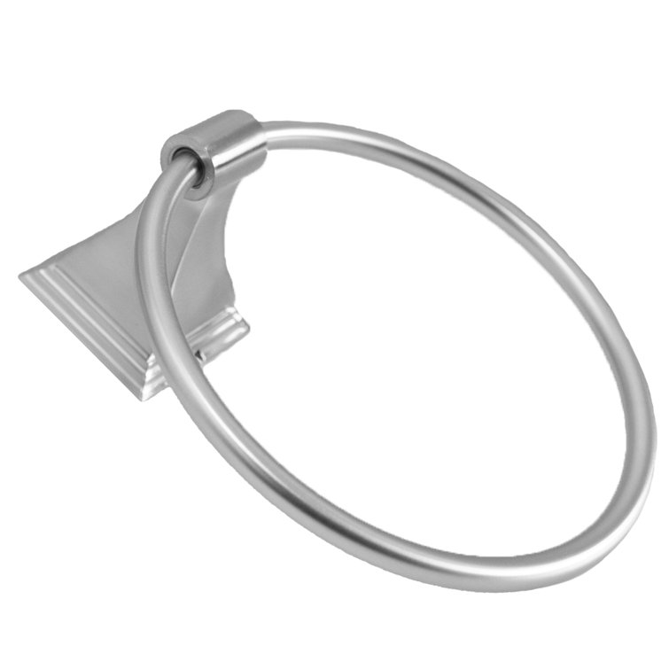 Leonard Satin Nickel Wall Mounted Towel Ring