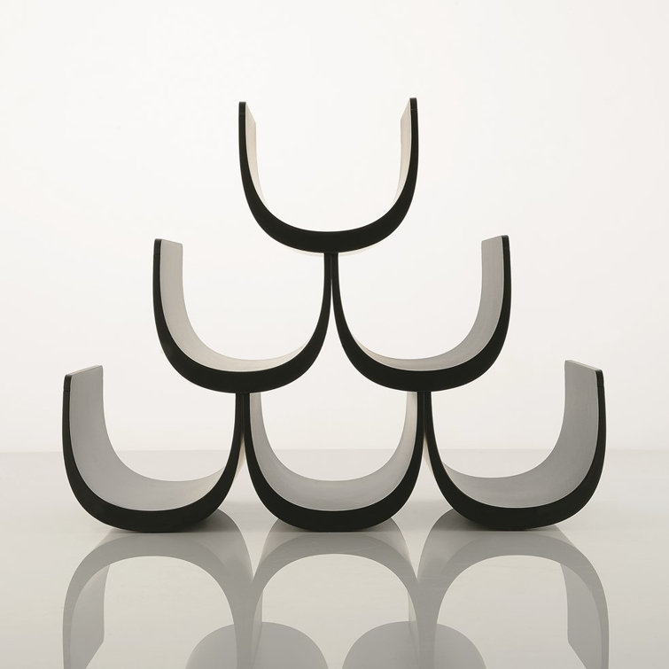 Black Modular Thermoplastic Resin Bottle Holder