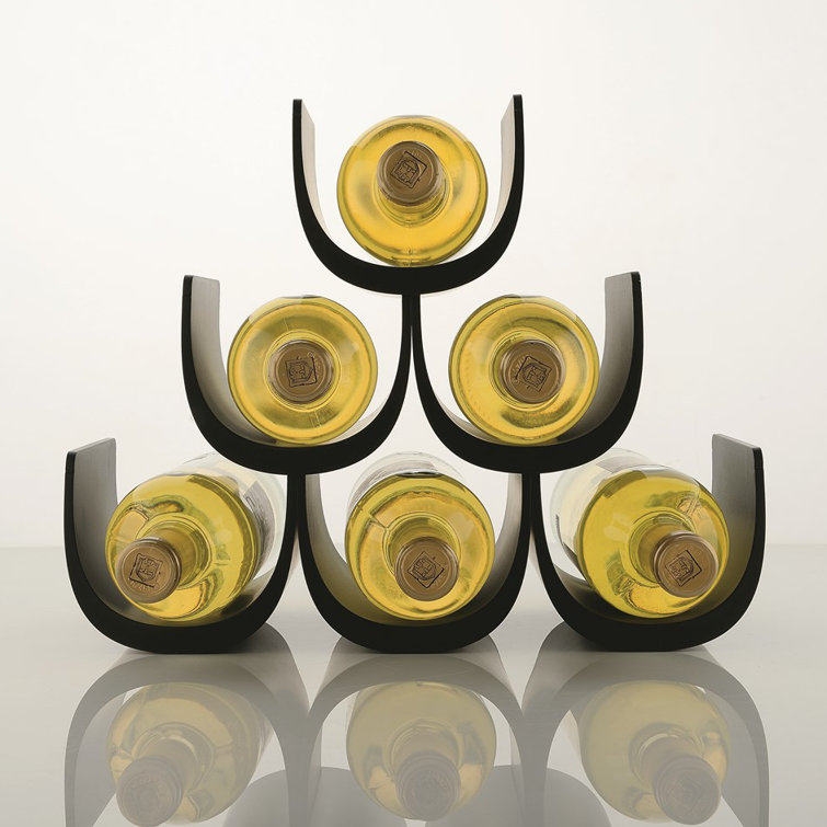 Black Modular Thermoplastic Resin Bottle Holder
