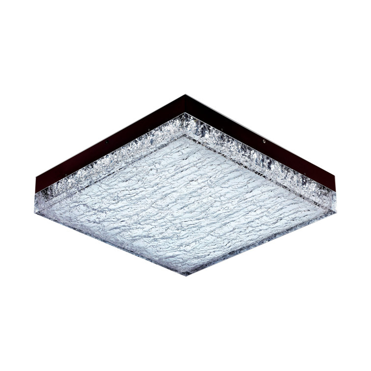 Matte Black Aluminum 18'' LED Flush Mount Light