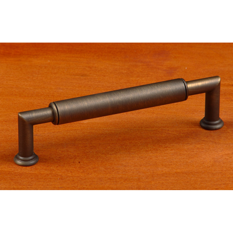 Antique Bronze 5'' Cylinder Bar Pull with Mounting Hardware