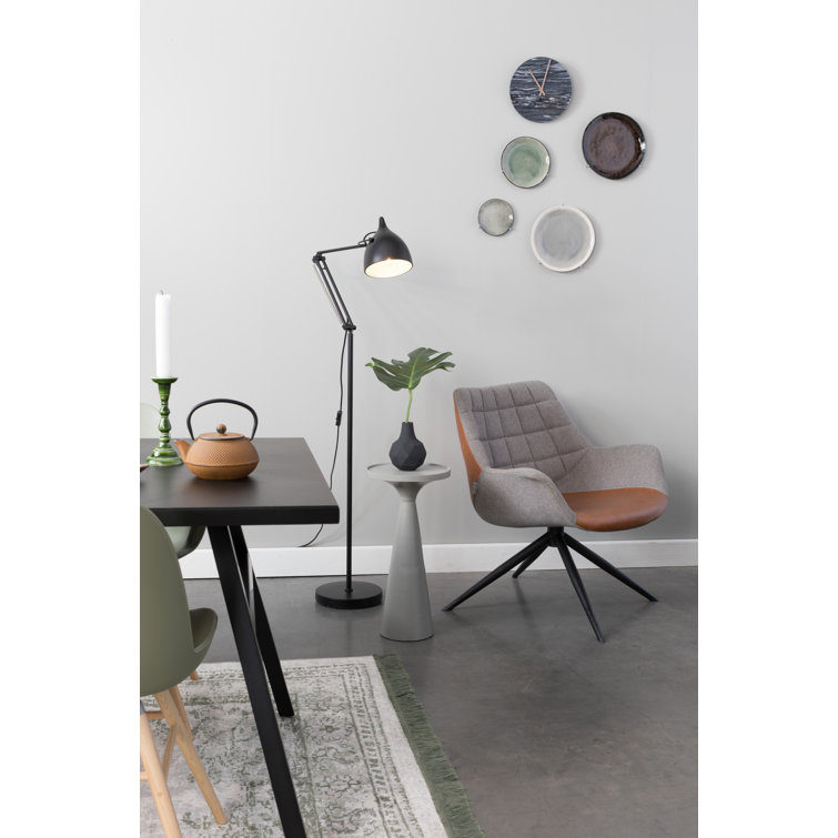 Gray Cast Aluminum Rectangular Tray Top End Table