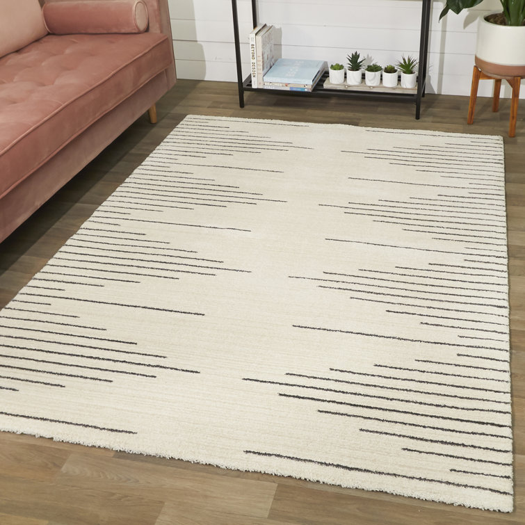 Chatham Handmade Reversible Gray Stripe 5' x 7' Synthetic Rug