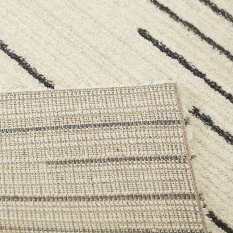 Chatham Handmade Reversible Gray Stripe 5' x 7' Synthetic Rug
