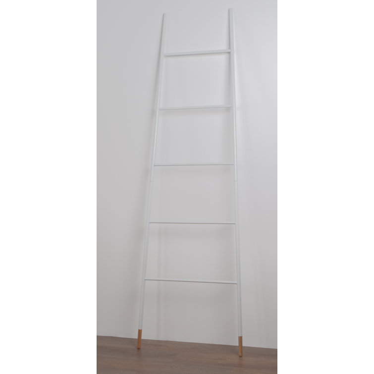 Tall White Solid Wood Magazine Rack