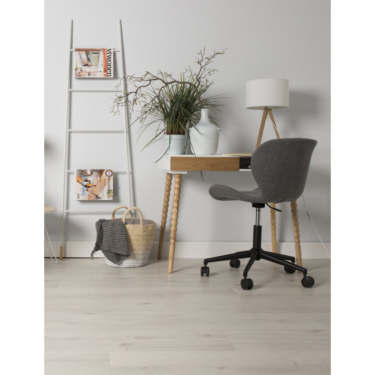 Tall White Solid Wood Magazine Rack