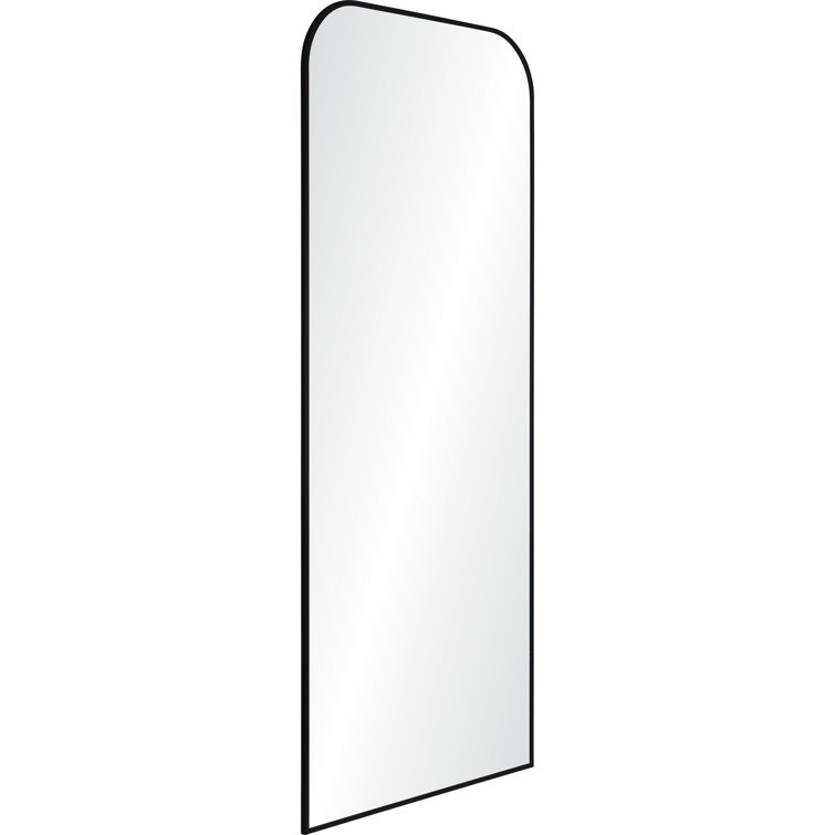 Black Iron Framed Full-Length Rectangular Mirror