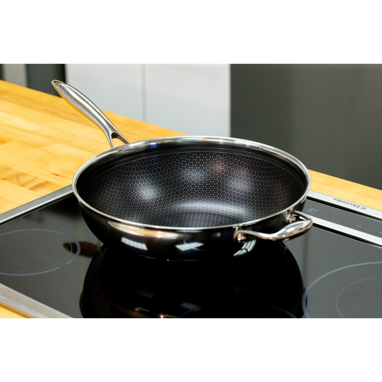 12.5-Inch Stainless Steel Quick Release Wok with Helper Handle
