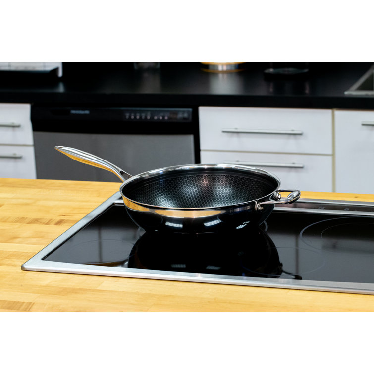 12.5-Inch Stainless Steel Quick Release Wok with Helper Handle