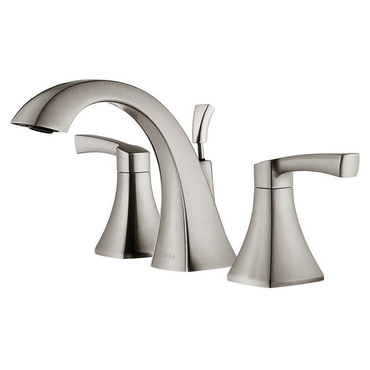 Abbie Brushed Nickel 2-Handle Widespread Bathroom Faucet