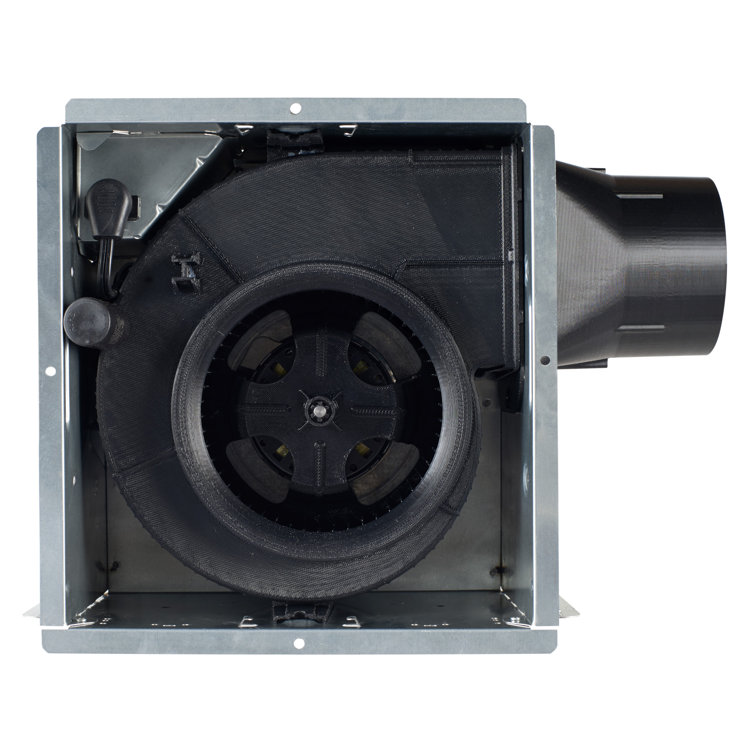 White Steel 80 CFM Ceiling Bathroom Exhaust Fan