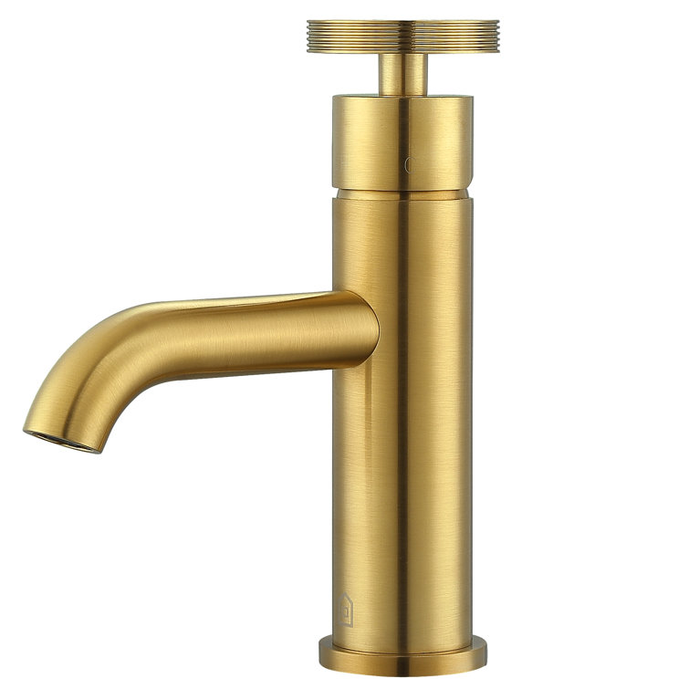 Nova Brushed Titanium Gold Single-Handle Bathroom Faucet