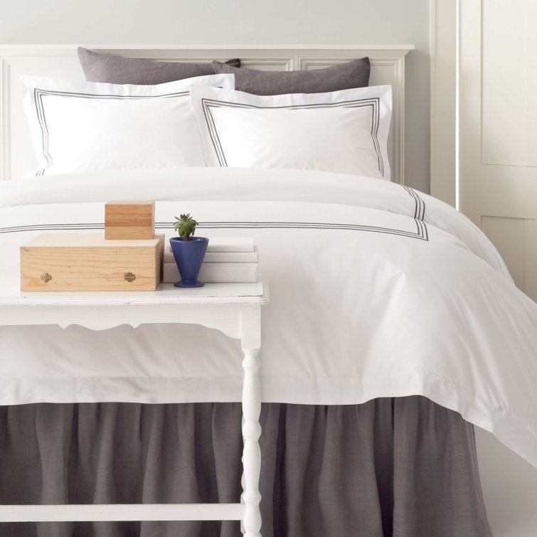 King Size Fuchsia Cotton Duvet Cover with Button Closure