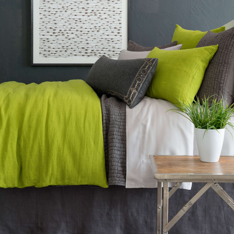 Twin White Linen Hand Crafted Bed Skirt