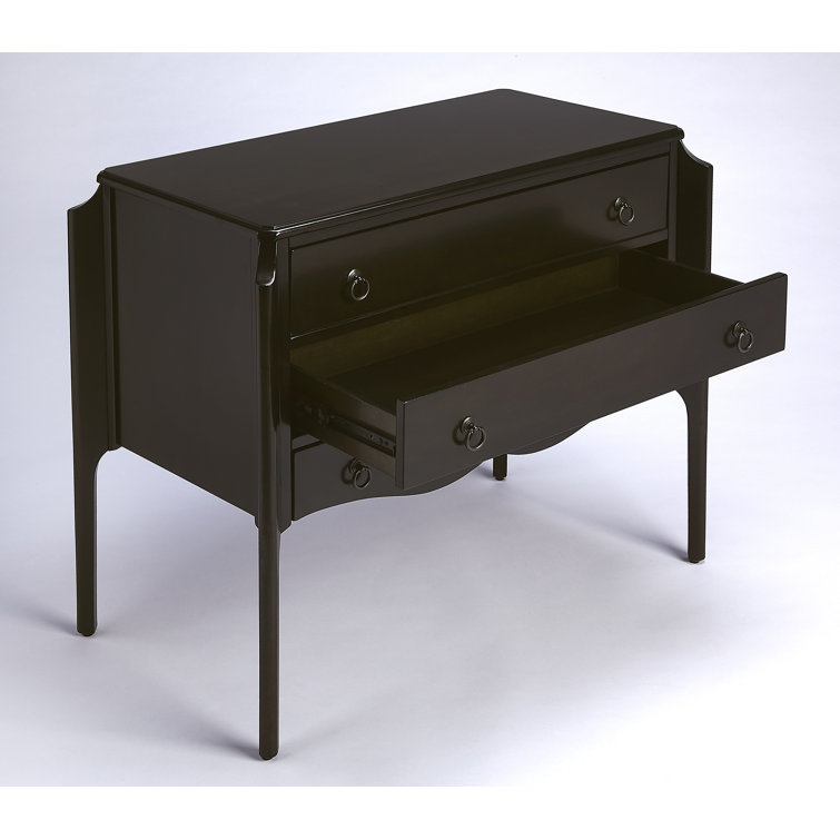 Wilshire Chocolate 3-Drawer Rubberwood Accent Chest