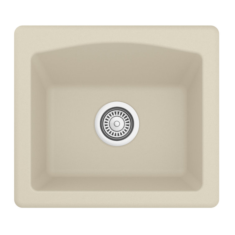 Bisque Quartz Composite Single Bowl Drop-in Farmhouse Sink